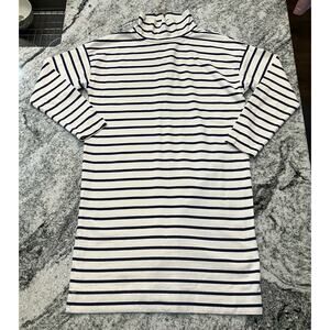 Vineyard Vines 3/4 Sleeve Blue and Cream Striped Dress
